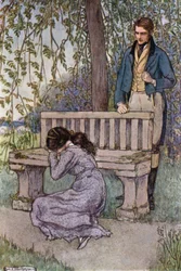 Illustration til hustruer og døtre af fru Gaskell